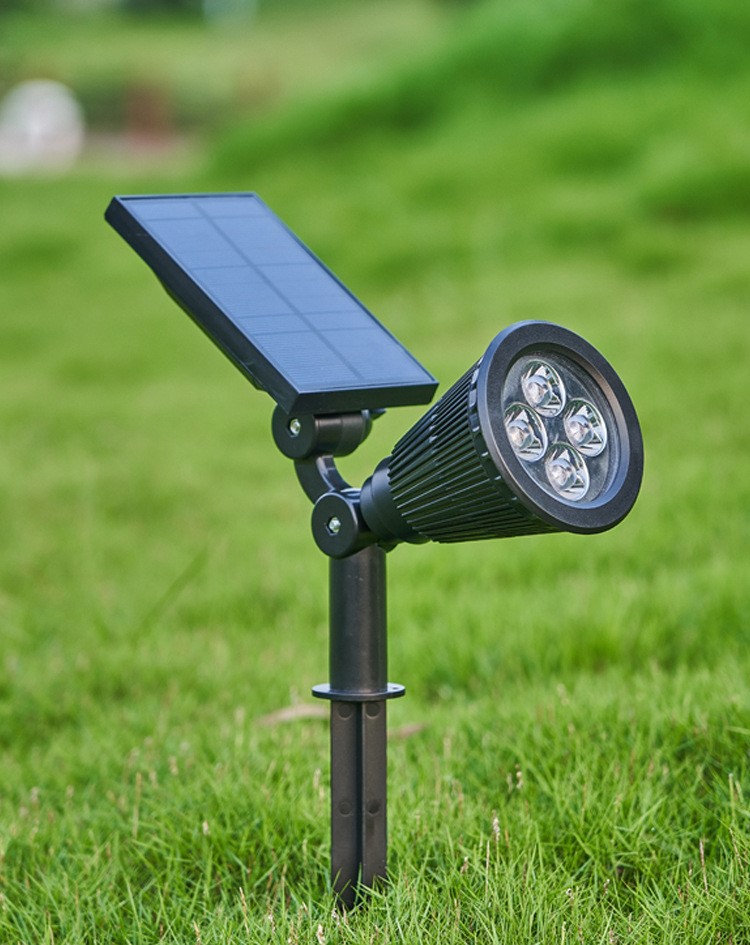 High brightness color-changing solar spot lights