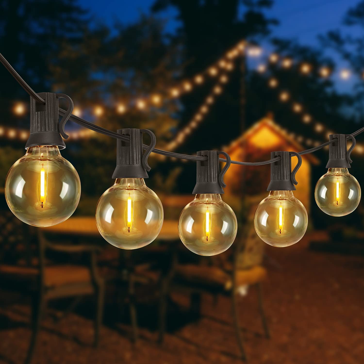 Outdoor weatherproof solar holiday lights